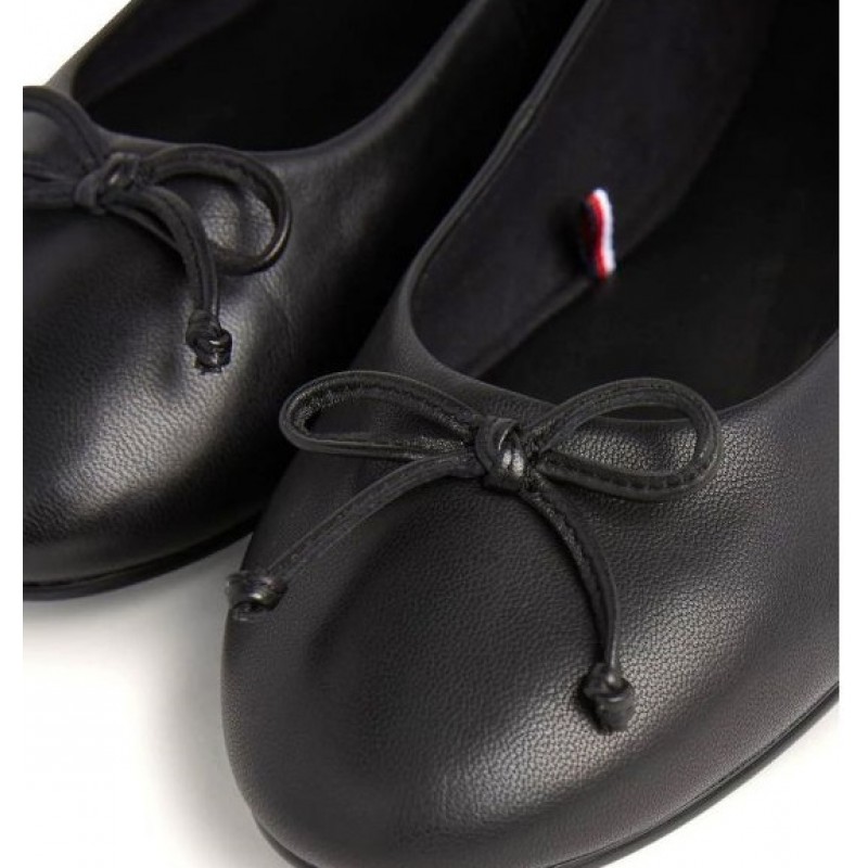 FW0FW07507 ESSENTIAL LEATHER BALLERINA TOMMY HILFIGER