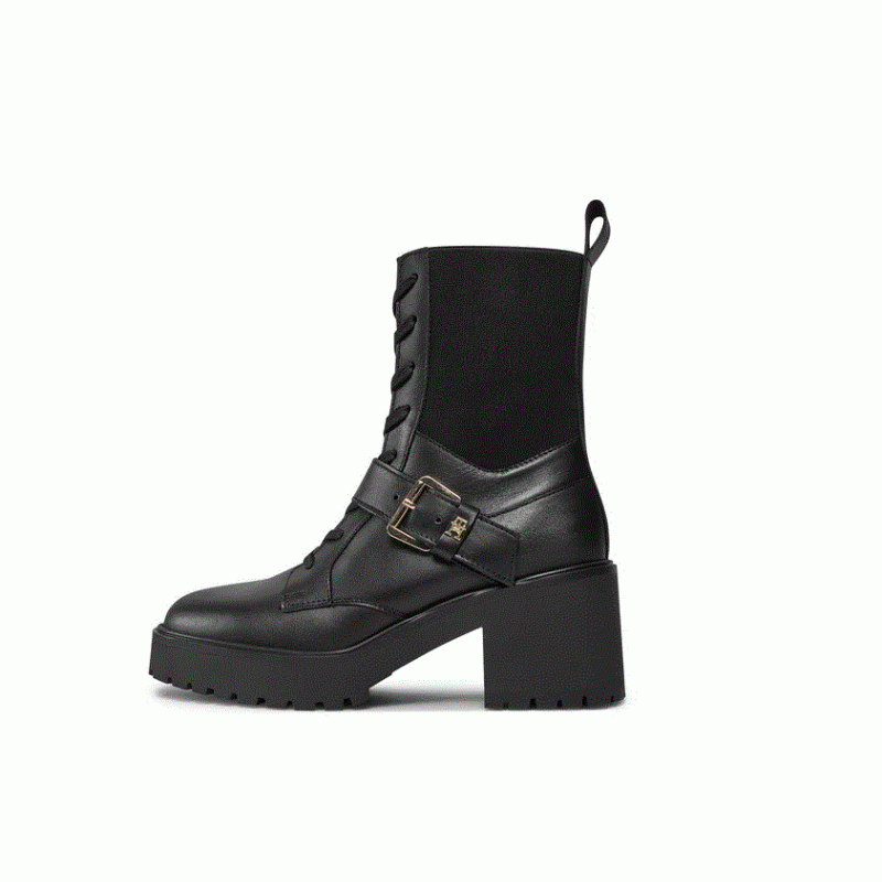 FW0FW07526 TOMMY BELT LEATHER BOOT TOMMY HILFIGER 