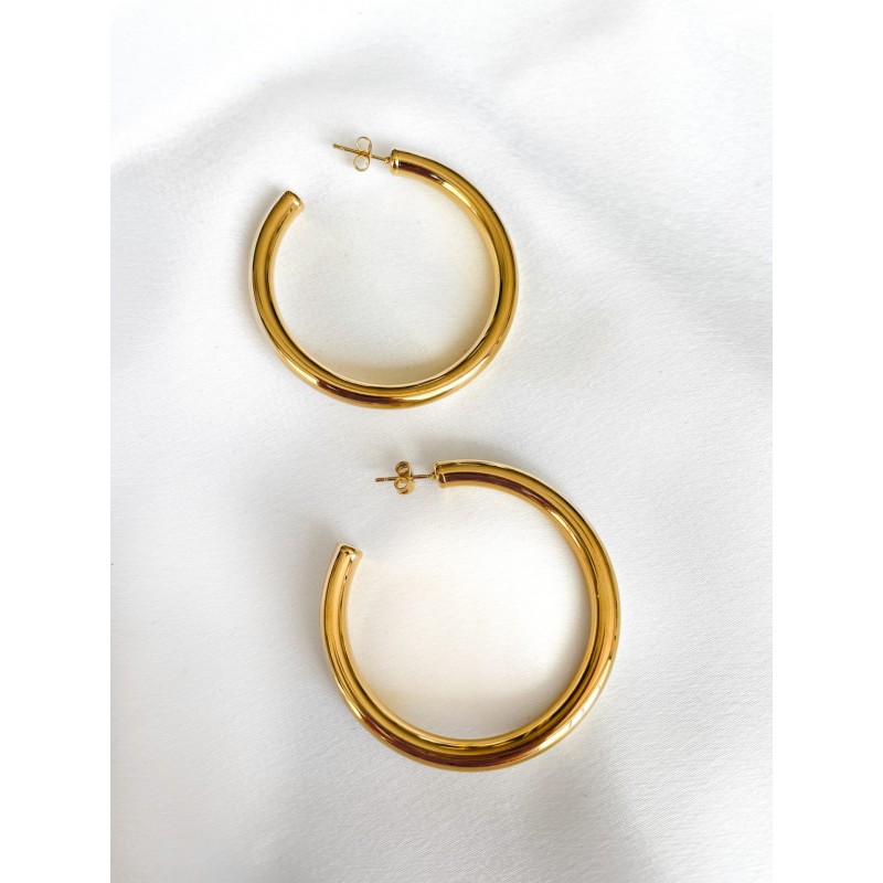 A Little Extra Hoops Gold almynoma jewels