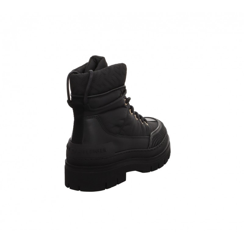 FW0FW07502 BLACK TH MONOGRAM OUTDOOR BOOT TOMMY HILFIGER