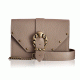 Briana Leather Shoulder Bag - Taupe Bonendis