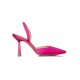 E02-15142-46 PINK SATIN SLINGBACK PUMPS ENVIE SHOES