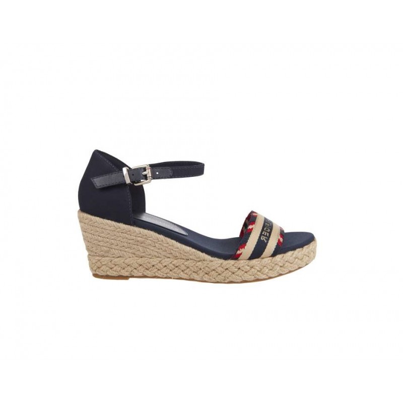 FW0FW06293 COMPORATE WEBBING LOW WEDGE TOMMY HILFIGER