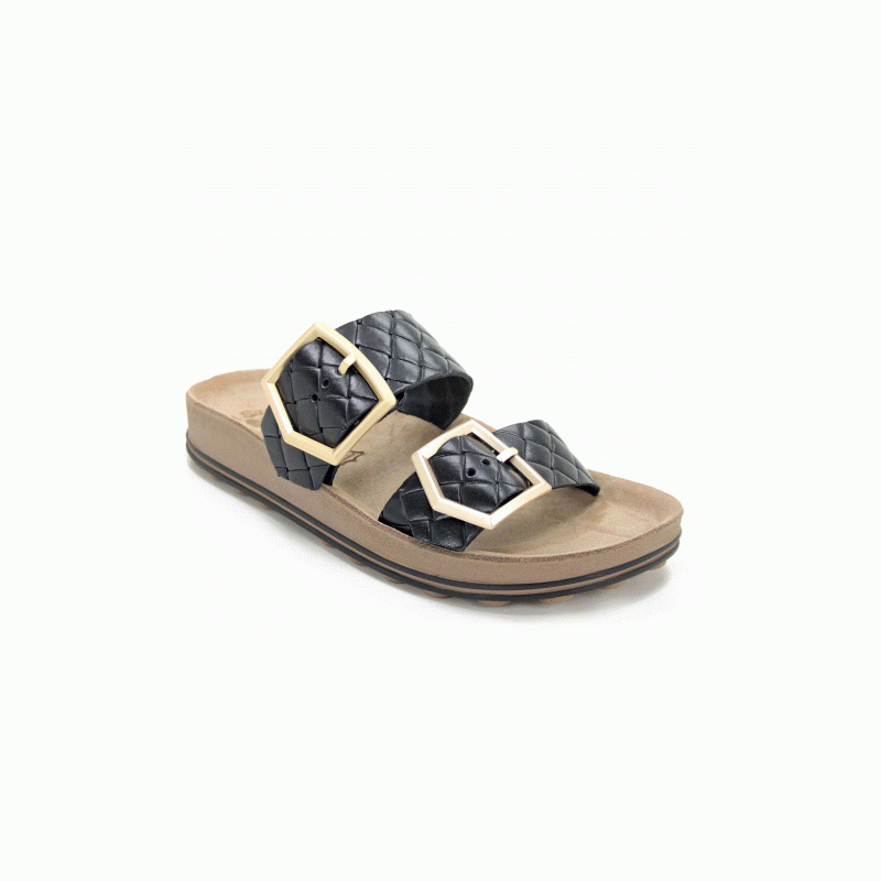 S331 TAYLOR BLACK SOFTY FANTASY SANDALS