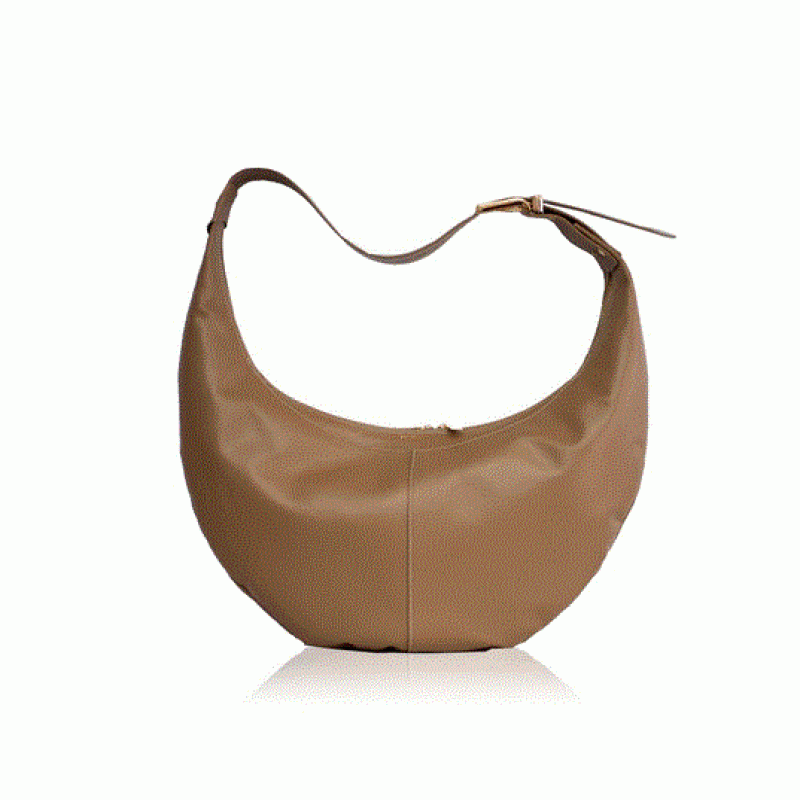 Ariana Leather Shoulder Bag - Tabac Bonendis