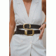 Elsie Leather Belt - Black Bonendis