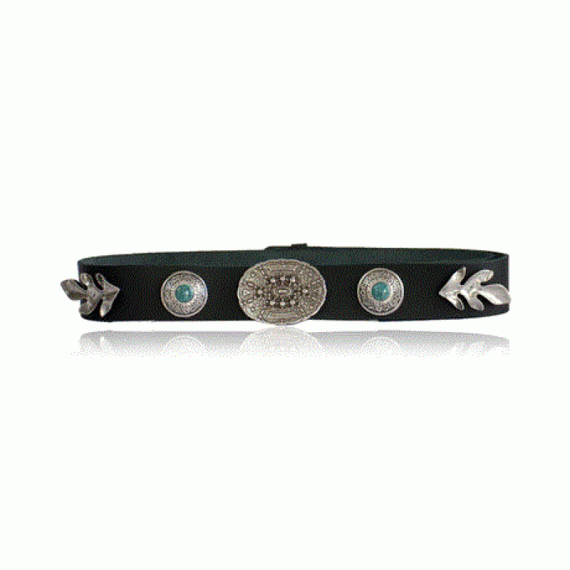 Aura Leather Belt - Black Bonendis