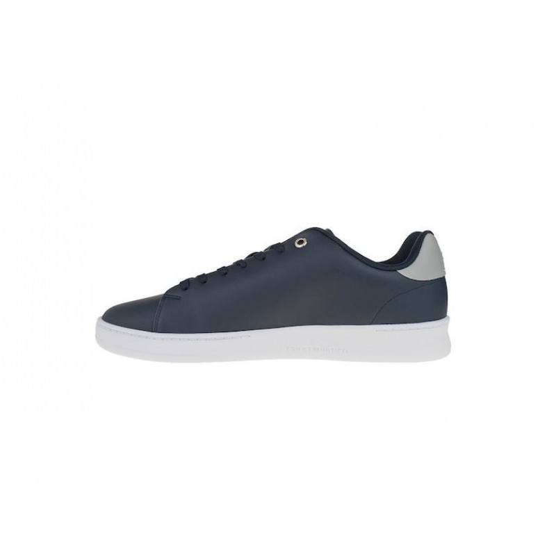 FM0FM05038 NAVY COURT CUP LTH PERF DETAIL TOMMY HILFIGER 