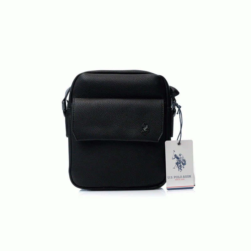 BEUS35749MVP000 SEATTLE CROSSBODY PU BLACK U.S POLO ASSN 