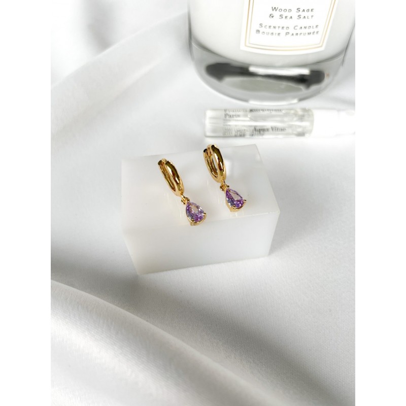 LITTLE DIAMOND PURPLE GOLD ALMYNOMA JEWELS