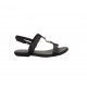 FW0FW07068 BLACK TH FLAT SANDAL TOMMY HILFIGER