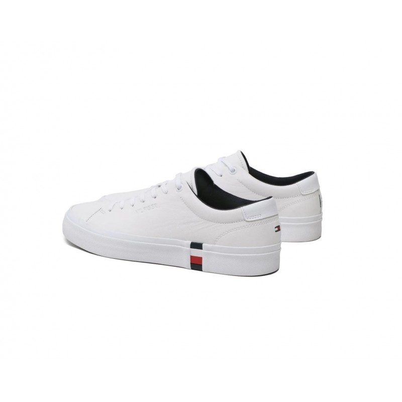 FM0FM04351 WHITE MODERN VULC COMPORATE LEATHER TOMMY HILFIGER