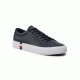 FM0FM04351 NAVY MODERN VULC COMPORATE LEATHER TOMMY HILFIGER