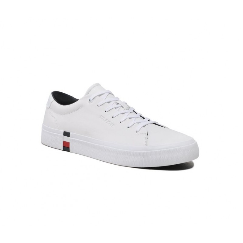 FM0FM04351 WHITE MODERN VULC COMPORATE LEATHER TOMMY HILFIGER