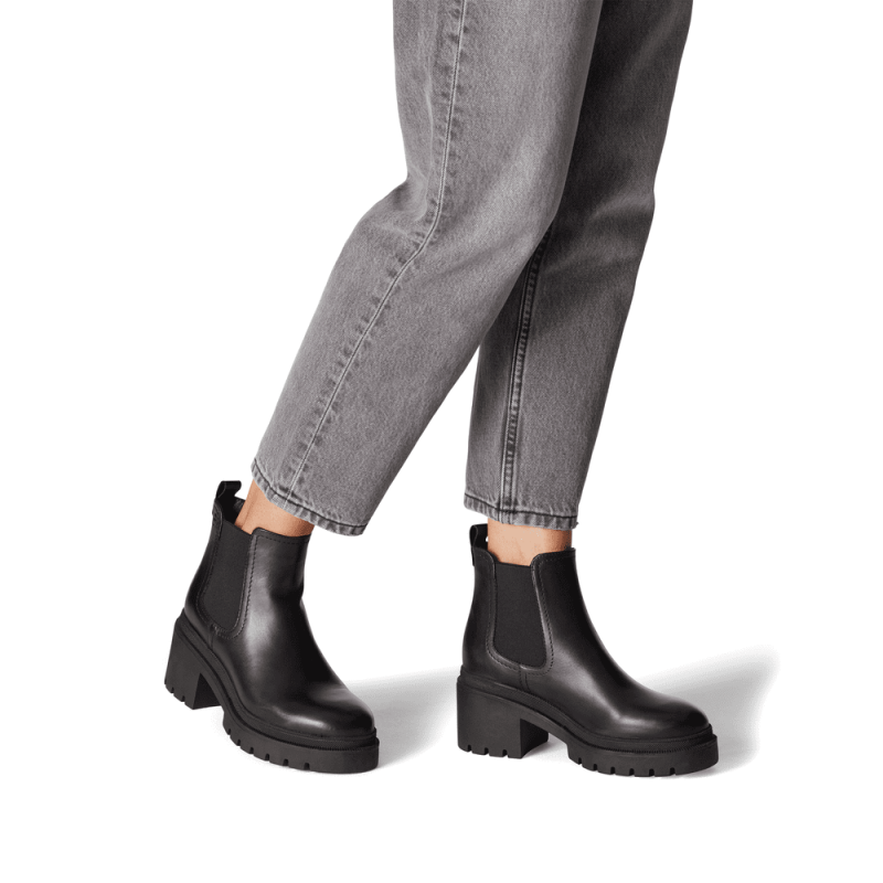 1-25459 BLACK LEATHER TAMARIS