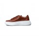4050 Cognac Δετό Δερμάτινο Παπούτσι με Σόλα Eva Light Kricket