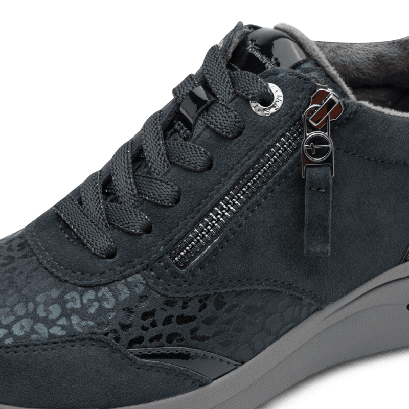 8-83714 NAVY SUEDE TAMARIS COMFORT