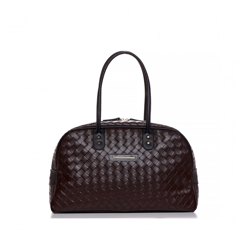 Brown Chess Weekend bag Christina Malle