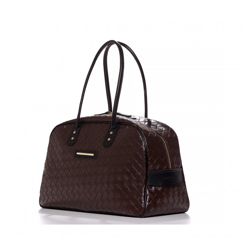 Brown Chess Weekend bag Christina Malle