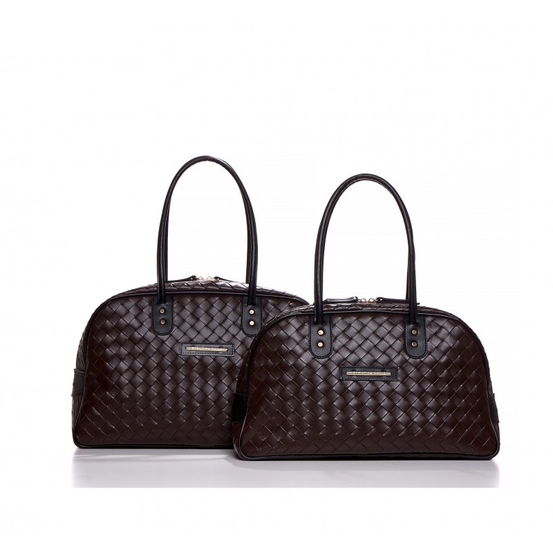 Brown Chess Weekend bag Christina Malle