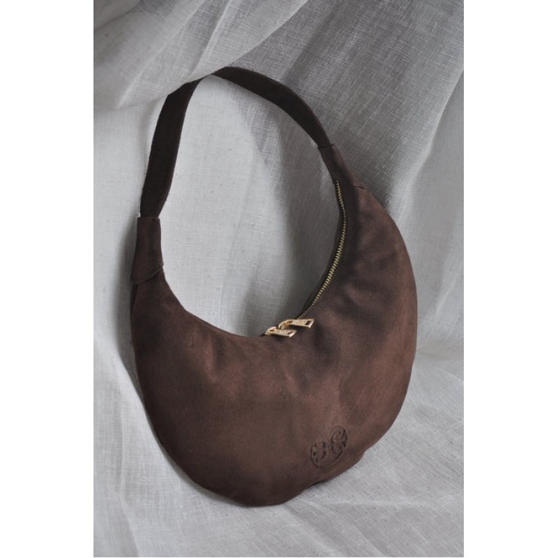 Ophelia Small Suede Leather Shoulder Bag - Bonendis