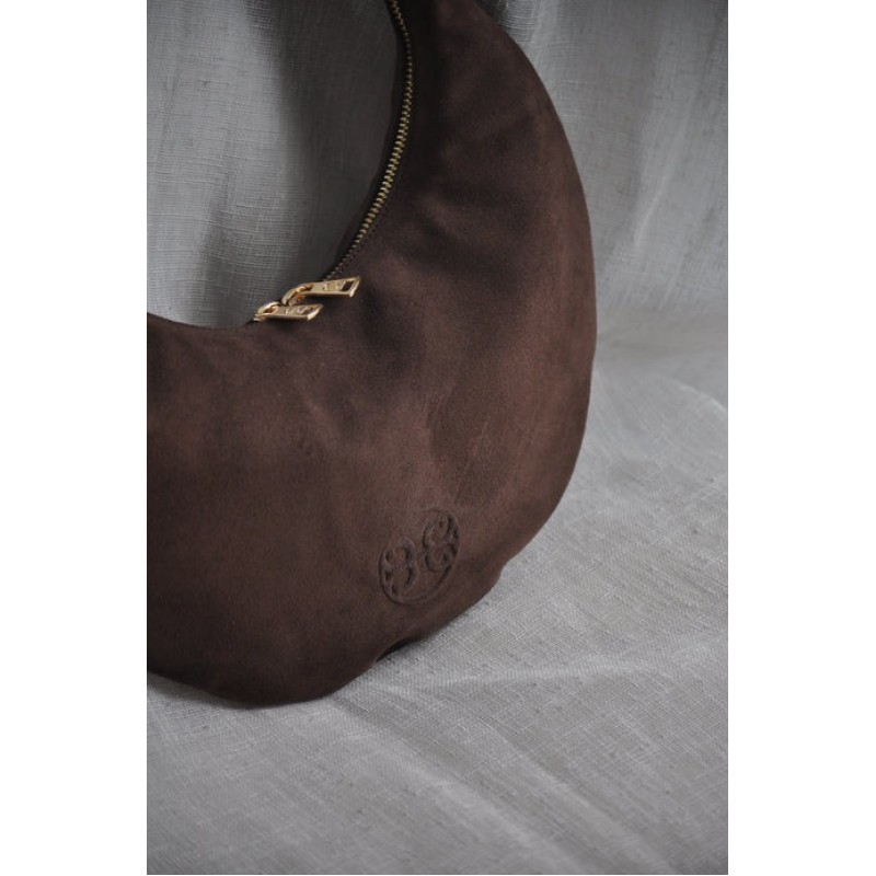 Ophelia Small Suede Leather Shoulder Bag - Bonendis