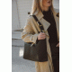 Serena Δερμάτινη Tote Bag - Μαύρο BONENDIS