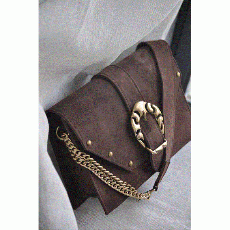 Briana Leather Shoulder Bag - Tabac BONENDIS