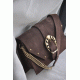 Briana Leather Shoulder Bag - Tabac BONENDIS