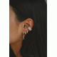 Eclipse Crystal Gold Ear Cuffs Almynoma 