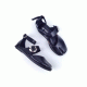 KEIKO TABI BLACK LEATHER RUBBER FLATS DEBOUR 