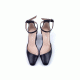 MARGOT BLACK LEATHER HEELS DEBOUR 