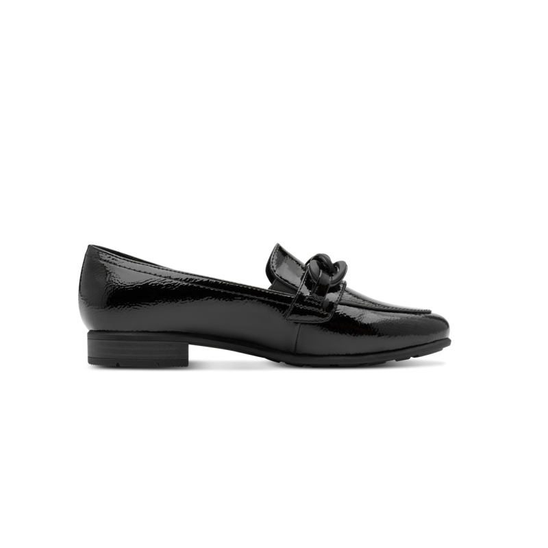 8-24260 black patent tamaris