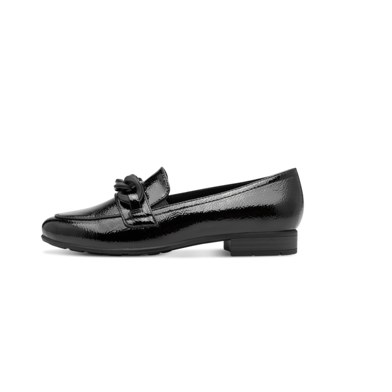 8-24260 black patent tamaris