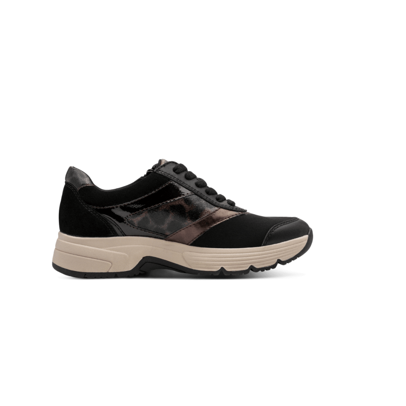 8-83705 BLACK/LEO TAMARIS COMFORT 