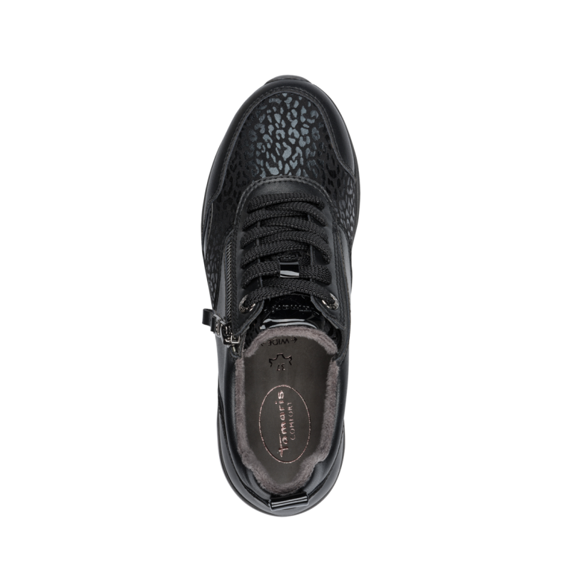 8-83714-43 BLACK NAPPA TAMARIS COMFORT 