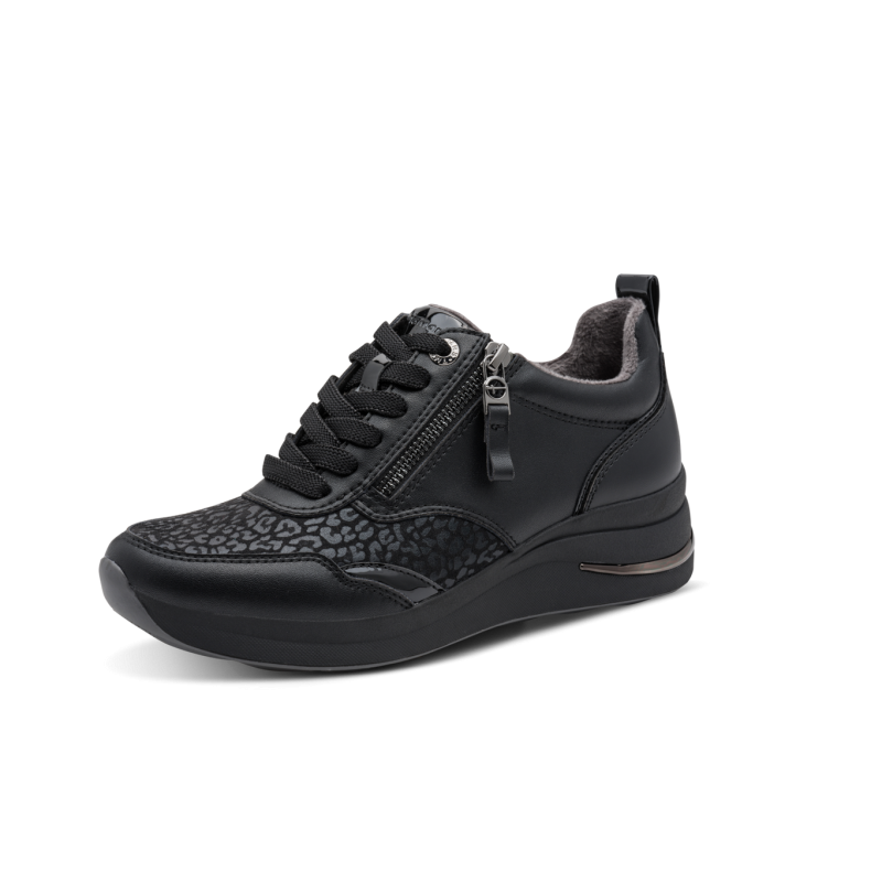 8-83714-43 BLACK NAPPA TAMARIS COMFORT 