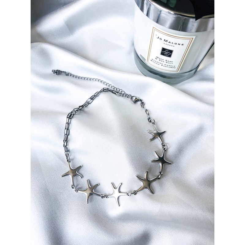 Sea Creature Choker Silver kymata jewels