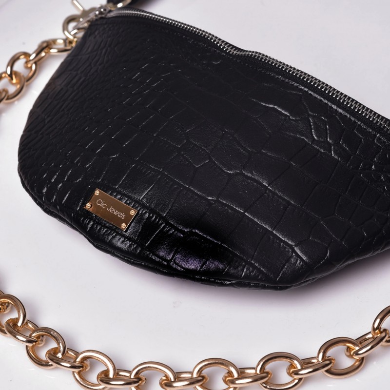 Clic Belt Bag black leather (small) CLIC JEWELS