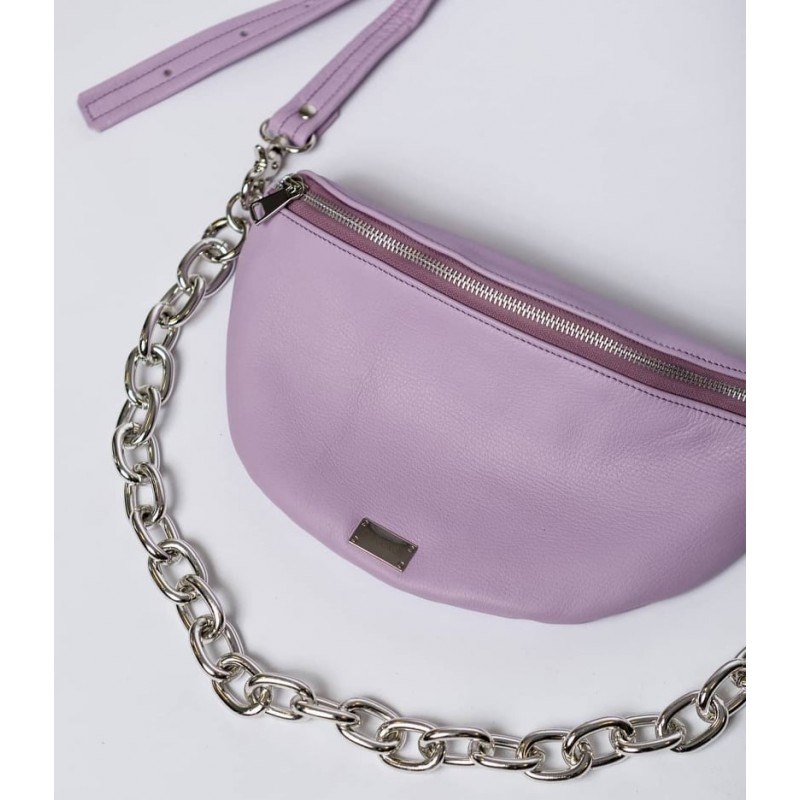 Clic Belt Bag purple leather (small) CLIC JEWELS