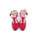 LOLA LEATHER T-STRAP HEELS DEBOUR