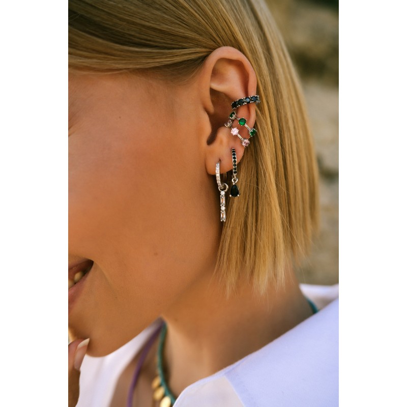 Galaxy Pink Silver Ear Cuffs almynoma jewels