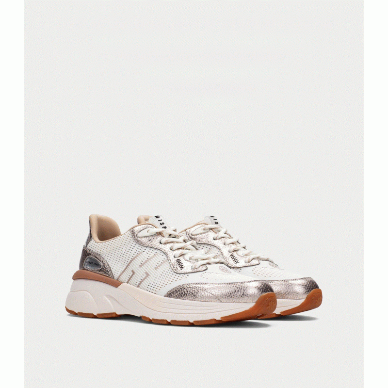 HV264501 Sneaker loto white champagne Hispanitas