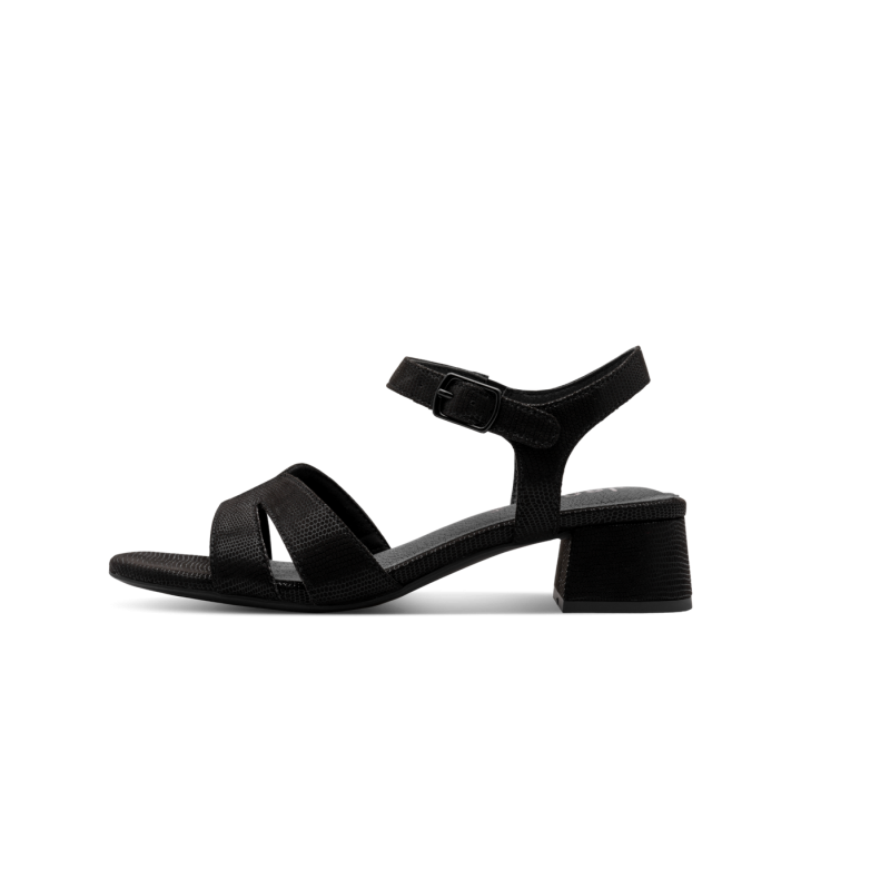 8-28382-46 BLACK METALLIC JANA SHOES