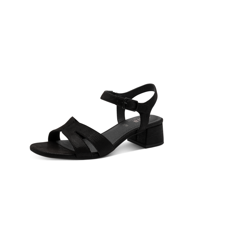 8-28382-46 BLACK METALLIC JANA SHOES