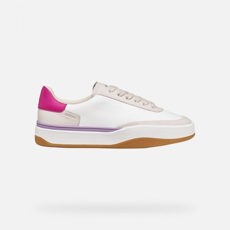 D655KA WHITE/CYCLAMEN dynamia woman GEOX