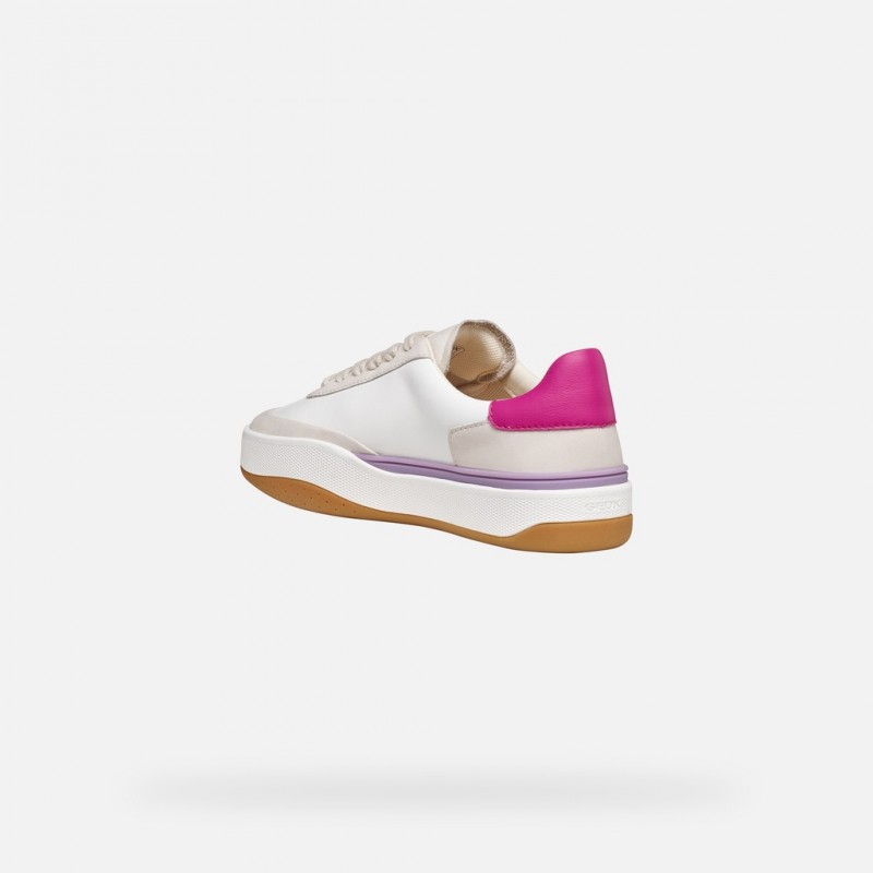 D655KA WHITE/CYCLAMEN dynamia woman GEOX