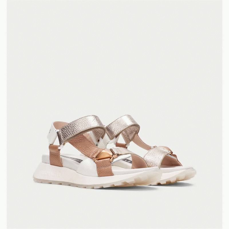 CHV264807 Sport Sandals ambar white almond champagne Hispanitas