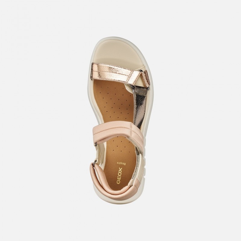 D65BSD flextride s woman PAPYRUS/DK BEIGE GEOX
