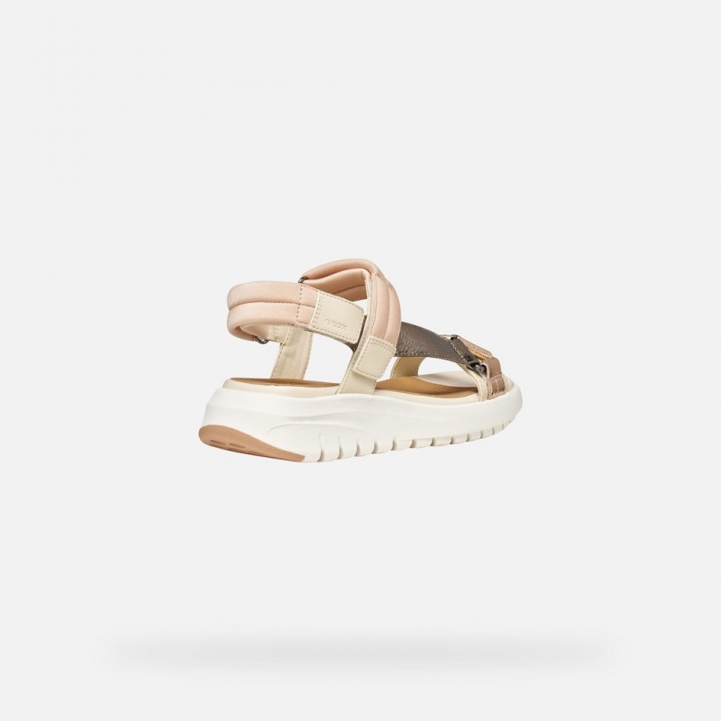 D65BSD flextride s woman PAPYRUS/DK BEIGE GEOX